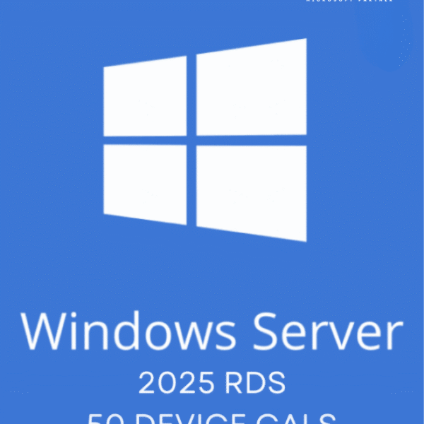 Windows Server 2025 Remote Desktop Services – 50 User CALs Certificate